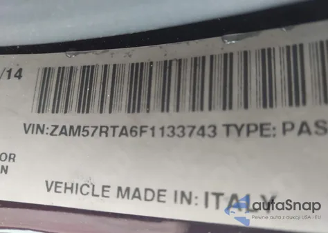 2015 Maserati Ghibli S Q4 из США, поврежденный, VIN ZAM57RTA6F1133743